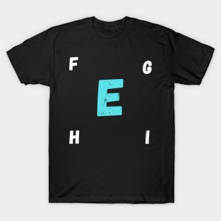 t-shirt with letter E T-Shirt